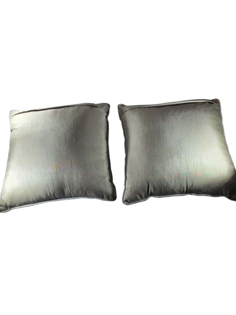 Set Of 2 Pier One throw pillows Gold Silver Holiday christmas tree snowflake